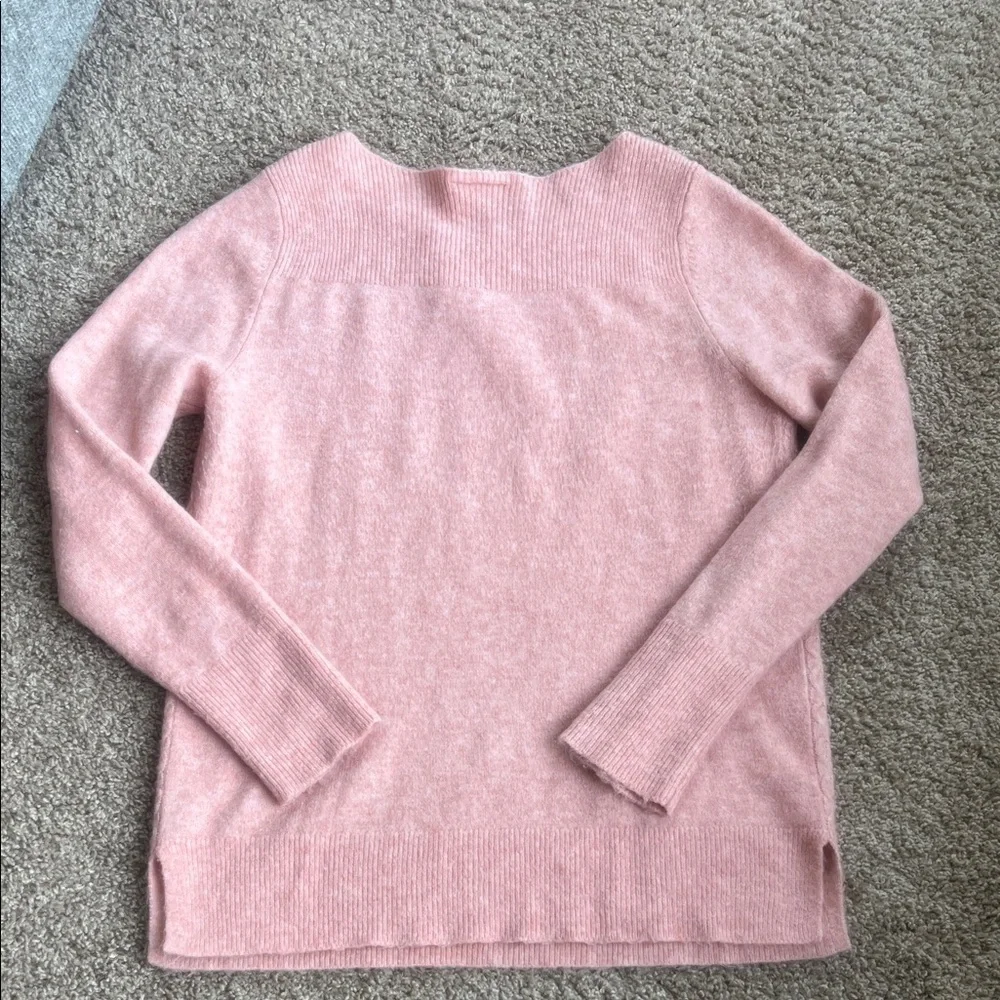 LOFT Soft Pink Crew Neck Sweater Size L - Picture 6 of 6